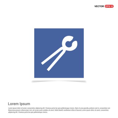 Onarım aracı düz simgesi