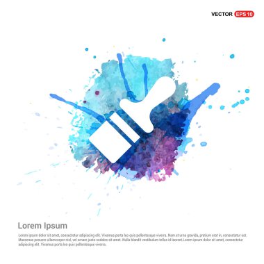 Düz fırça simgesini