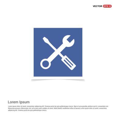 İngiliz anahtarı ve tornavida araçlar simgesi