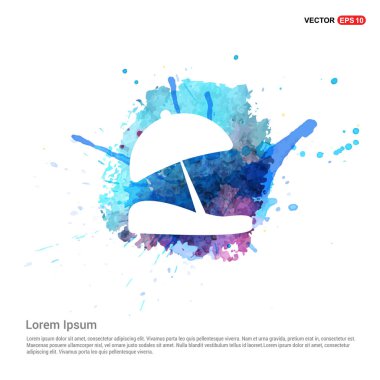 Şemsiye Düz Simgesi