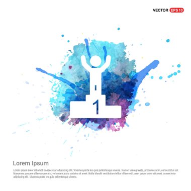 kazanan düz simgesi