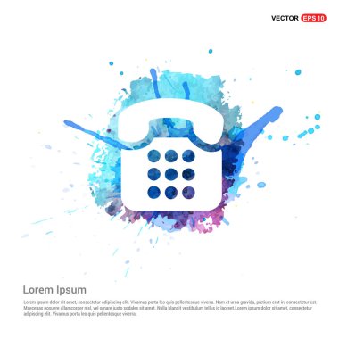 Web simgesi telefon düğmesini