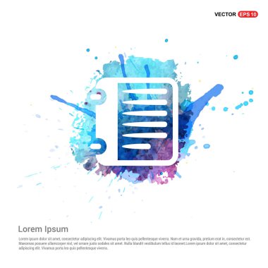 Not defteri düz simgesi