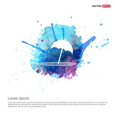 Şemsiye Düz Simgesi