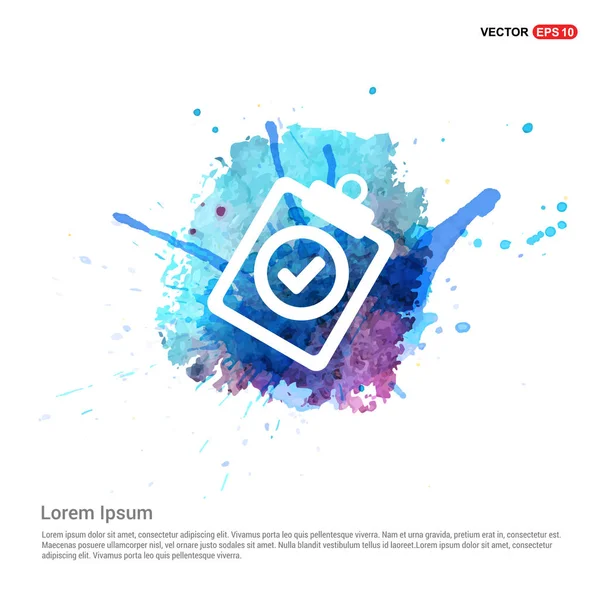 Denetim listesi düz simgesi