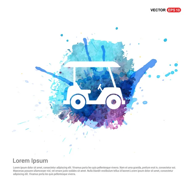 Icona golf cart — Vettoriale Stock