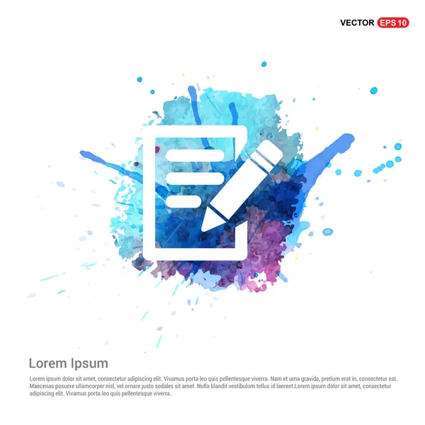Feladatlista-ceruza lapos ikon — Stock Vector