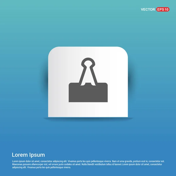 Platte paperclip koppelen — Stockvector