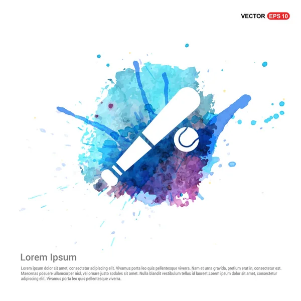 Beyzbol düz simgesi