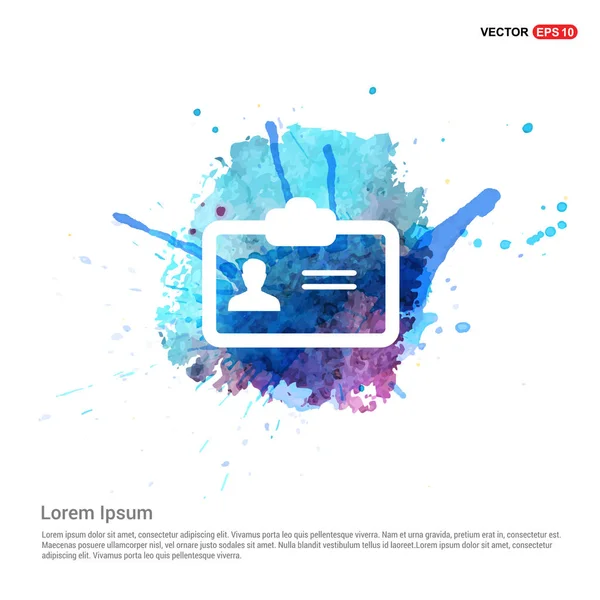 Kimlik kartı rozet simge