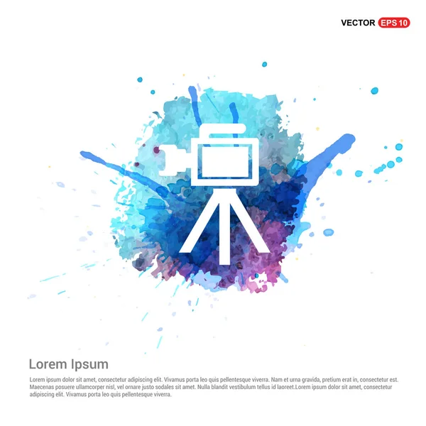 video kamera düz simgesi 