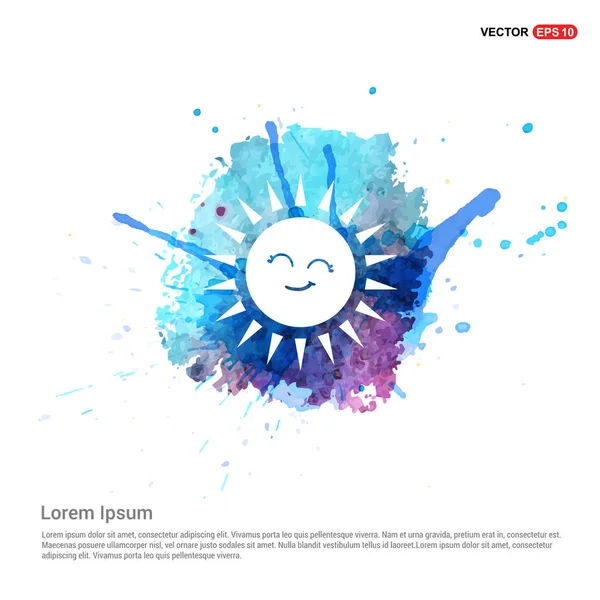 Cute Sun weather icon — Stock Vector