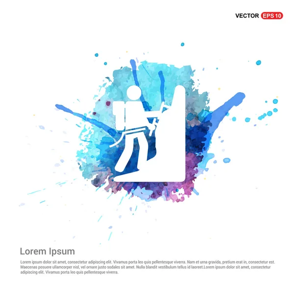 tırmanma düz simgesi