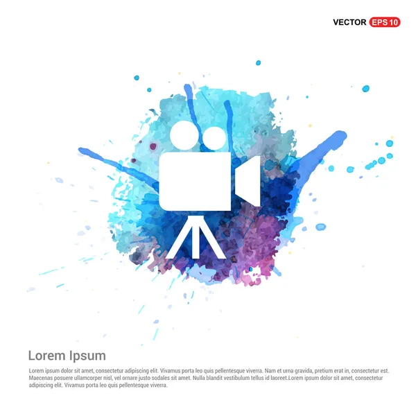 video kamera düz simgesi 