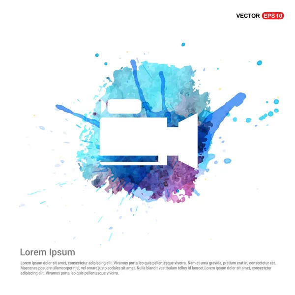 Cámara de vídeo icono plano — Archivo Imágenes Vectoriales