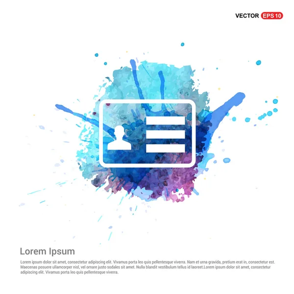 Kimlik kartı rozet simge