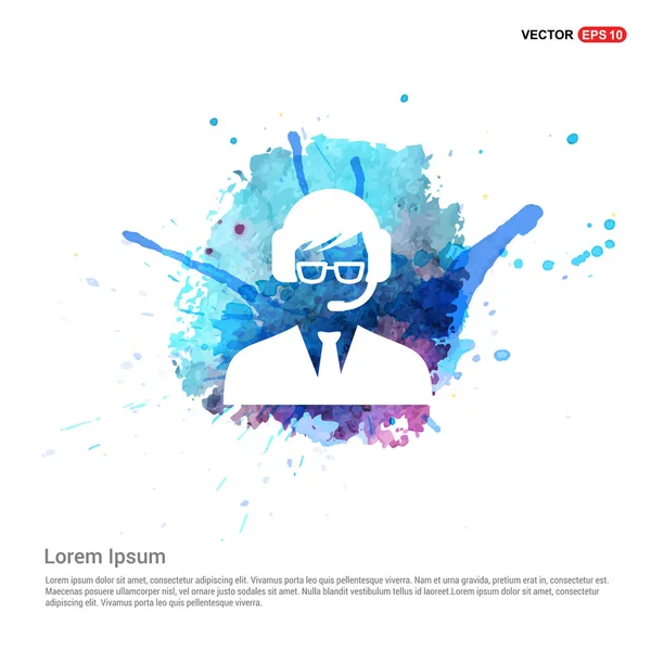 Arama Merkezi düz simgesi 