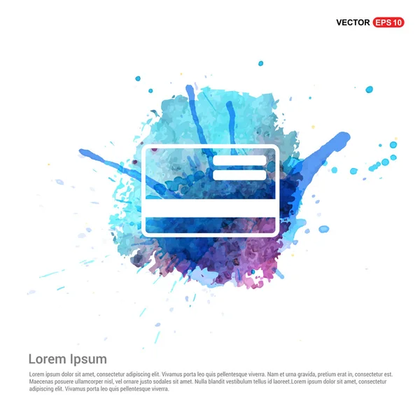 Kredi kartı düz simgesi