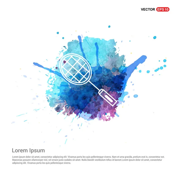 Badminton-Ikone — Stockvektor