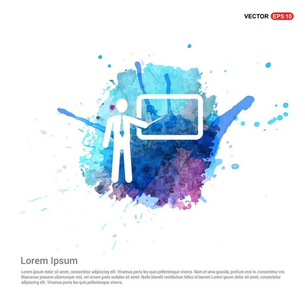 İşadamı Düz Simge