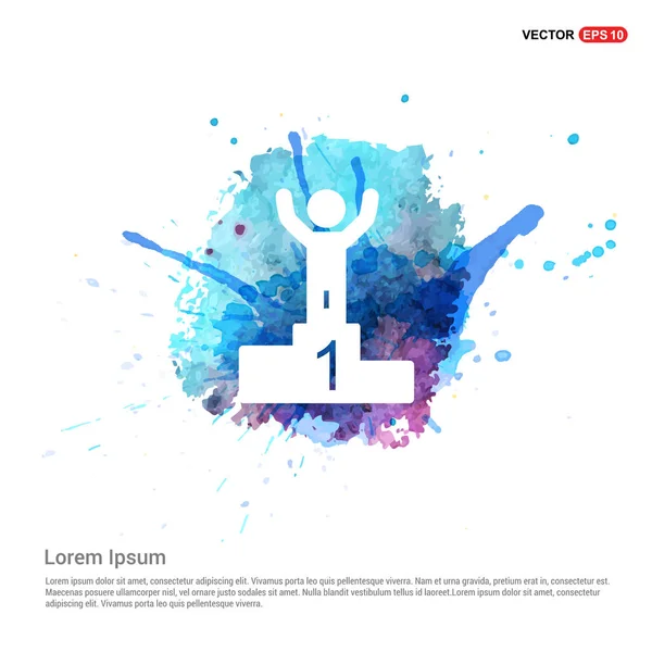 kazanan düz simgesi