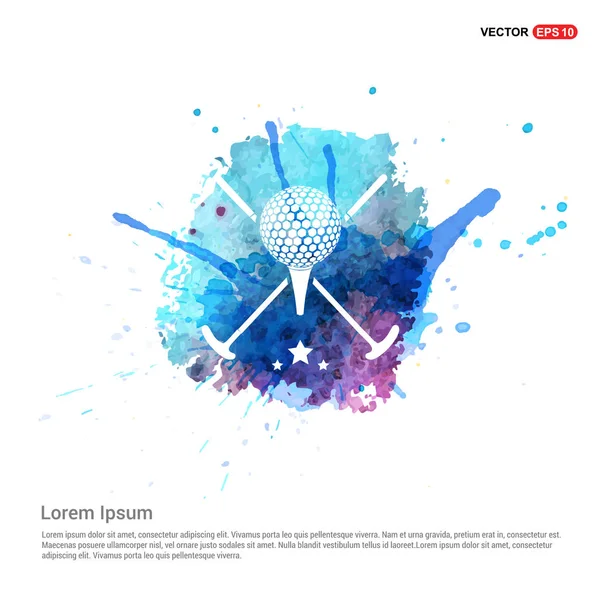 Golf topu logo simge