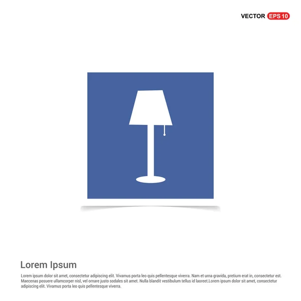 Lamp flat icon — Stock Vector