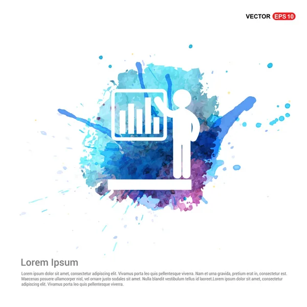 Üzletember Lapos ikon — Stock Vector