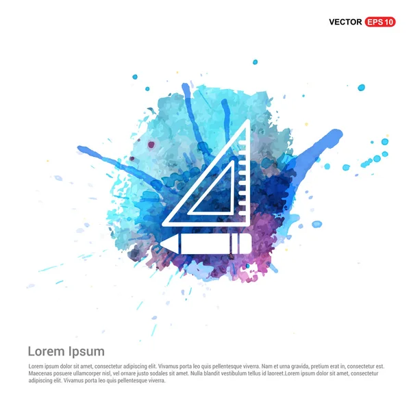 Cetvel düz simgesiyle kalem