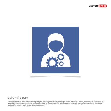 Tamirci düz simgesi