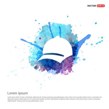 Beyzbol düz simgesi