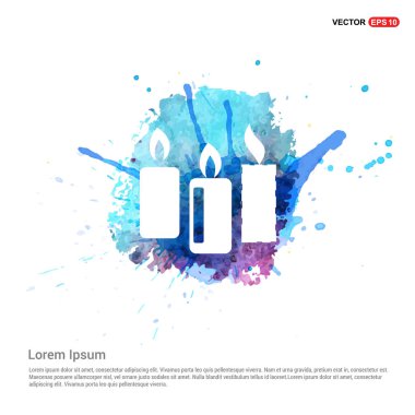 yanan mumlar simgesi