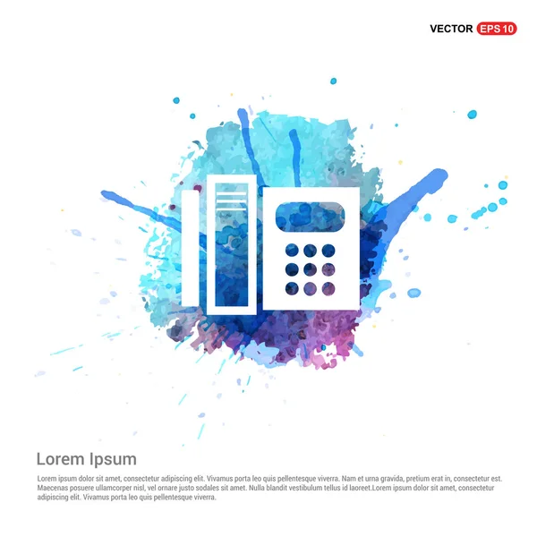 Botón de teléfono icono Web — Vector de stock