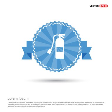 Yangın söndürücü düz simgesi 