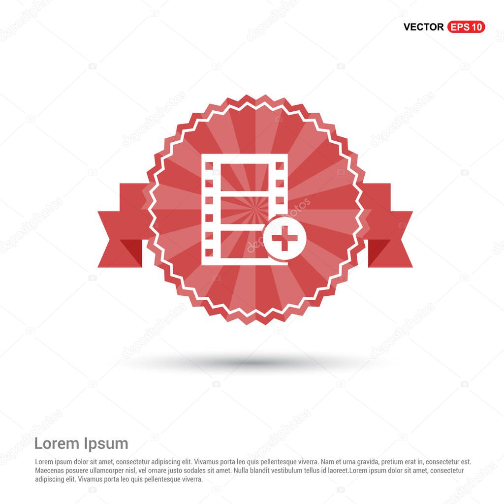 Video play button,  video film icon. vector illustration