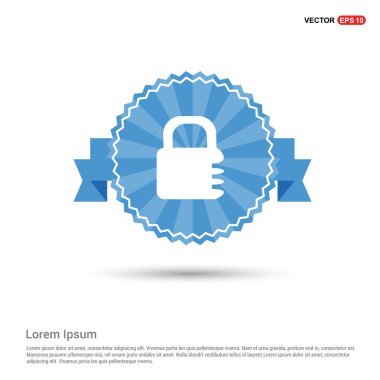 düz asma kilit simgesi