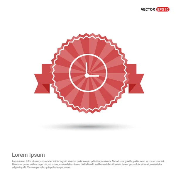 Reloj plano icono de la aplicación web — Vector de stock