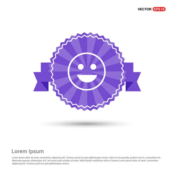 Faccina emoticon icona . — Vettoriale Stock