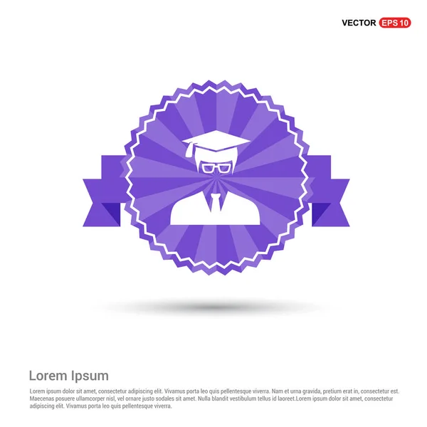 Estudiante graduado icono — Vector de stock