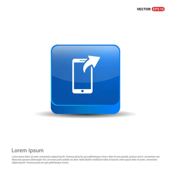 Mobile phone line icon — Stock Vector