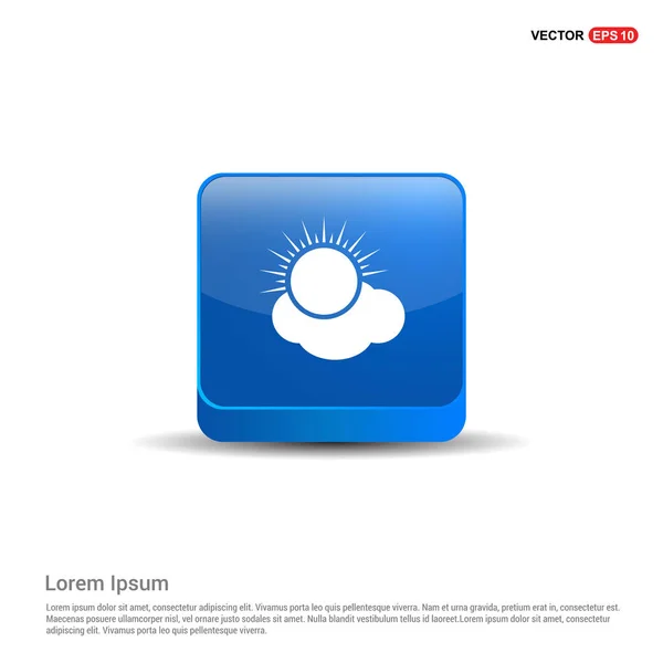Sun weather icon — Stock Vector