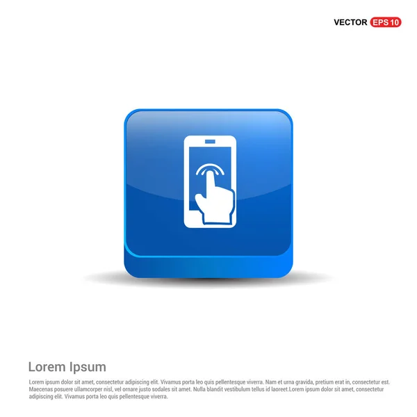 Mobile phone line icon — Stock Vector