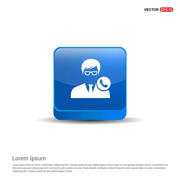 Call user icon — Stock Vector