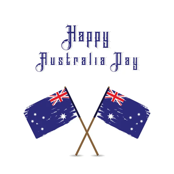 Ikone der australischen Flagge — Stockvektor