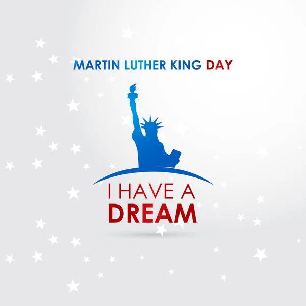 Martin Luther King Tageskarte — Stockvektor