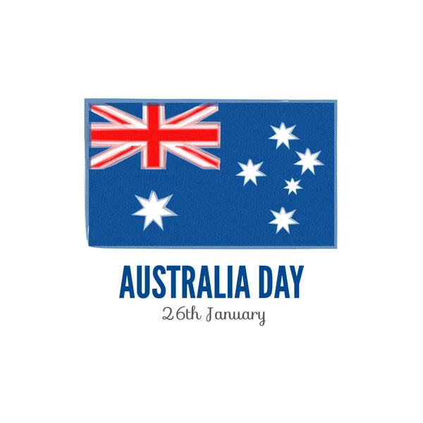 Tarjeta feliz día de Australia — Vector de stock