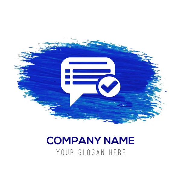 Business logo platta ikonen — Stock vektor
