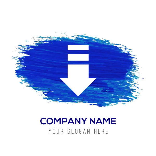 企业徽标与下箭头图标 — 图库矢量图片
