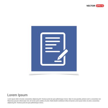 Düz tasarım kalem simgesi