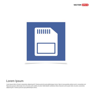 SIM kart düz simgesi 